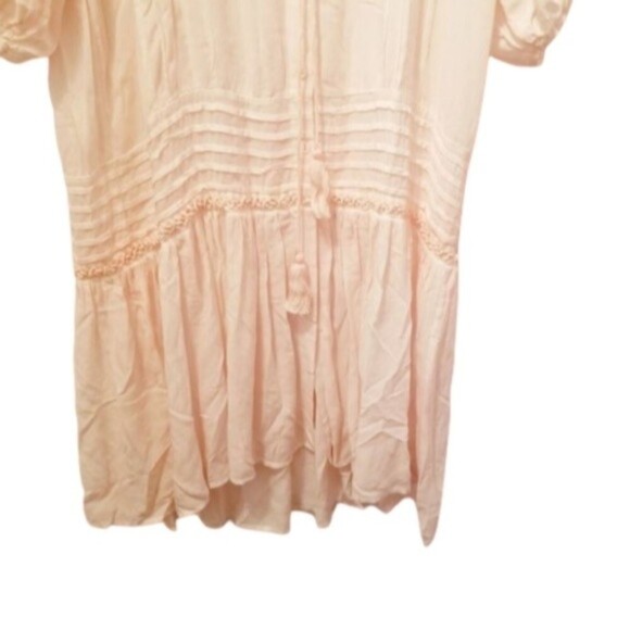 Young Fabulous & Broke 'Joplin' Boho Balloon Sleeve V-Neck Midi Dress Small NWT - Picture 6 of 13